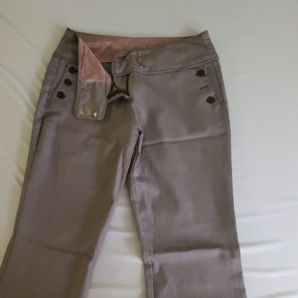 Gray Juniors Dress Pants